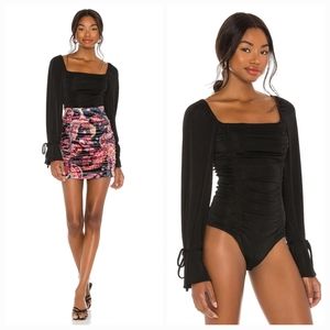 Free People Meant To Be Bodysuit in Black XS NWT